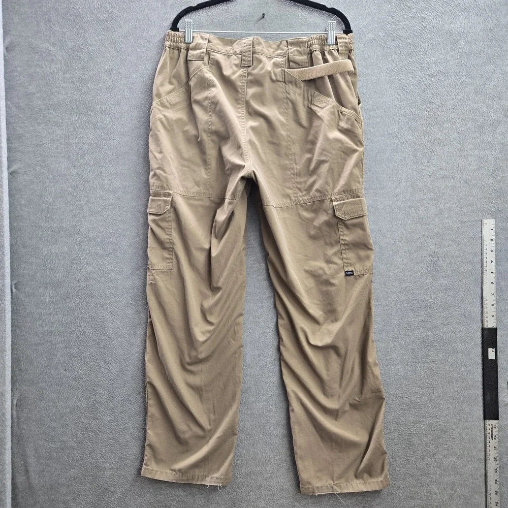 5.11 Tactical Men Pants 38X32 Khaki Cargo 74273 Taclite Pro Ripstop READ